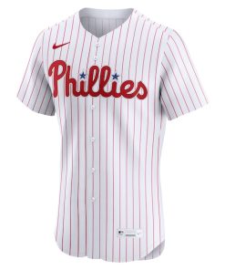 Alternative view of Philadelphia Phillies Nike Home Elite Custom Jersey - White