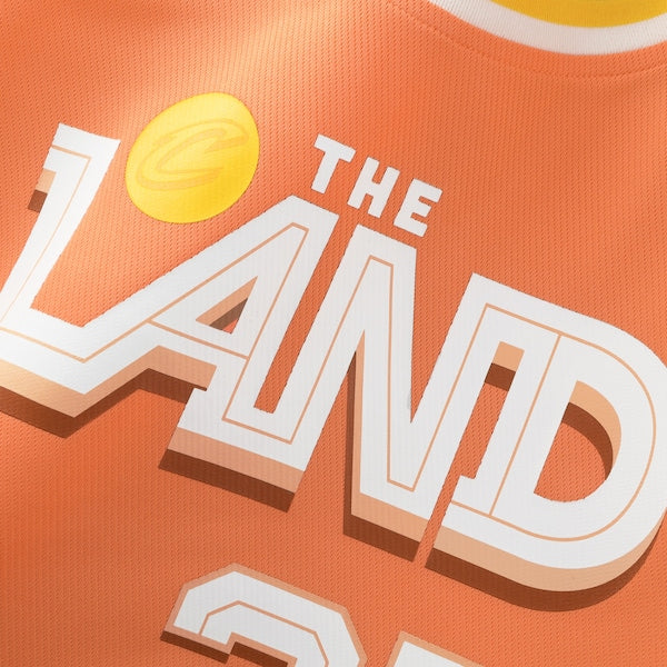 Darius Garland Cleveland Cavaliers 2025/26 City Edition Fast Break Jersey - Orange - Image 4
