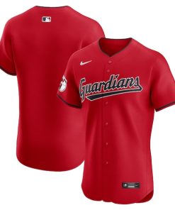 Cleveland Guardians Nike Alternate Vapor Premier Elite Patch Jersey - Red