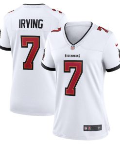 Alternative view of Bucky Irving Tampa Bay Buccaneers Nike Women's Game Jersey -  White/Red/Pewter