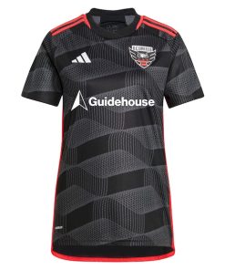 Alternative view of David Schnegg D.C. United adidas Women's 2024 The Icon Kit Replica Player Jersey - Black