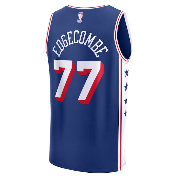 V. J. Edgecombe Philadelphia 76ers 2025 NBA Draft First Round Pick Fast Break Replica Jersey - Icon Edition - Royal - Image 3