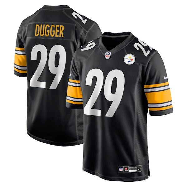 Kyle Dugger Pittsburgh Steelers Nike Team Game Jersey - Black