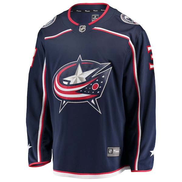 Charlie Coyle Columbus Blue Jackets Home Breakaway Jersey - Navy - Image 2