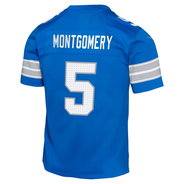 David Montgomery Detroit Lions Nike Youth Team Player Game Jersey - Blue - Image 4