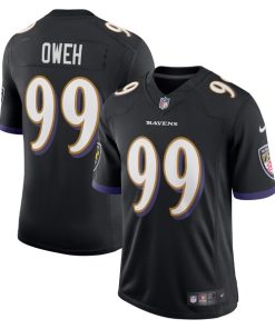 Odafe Oweh Baltimore Ravens Nike Vapor Limited Jersey - Black/Purple