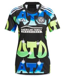 Alternative view of Giorgos Giakoumakis Atlanta United FC adidas Women's 2024 The 404 Replica Player Jersey - Black