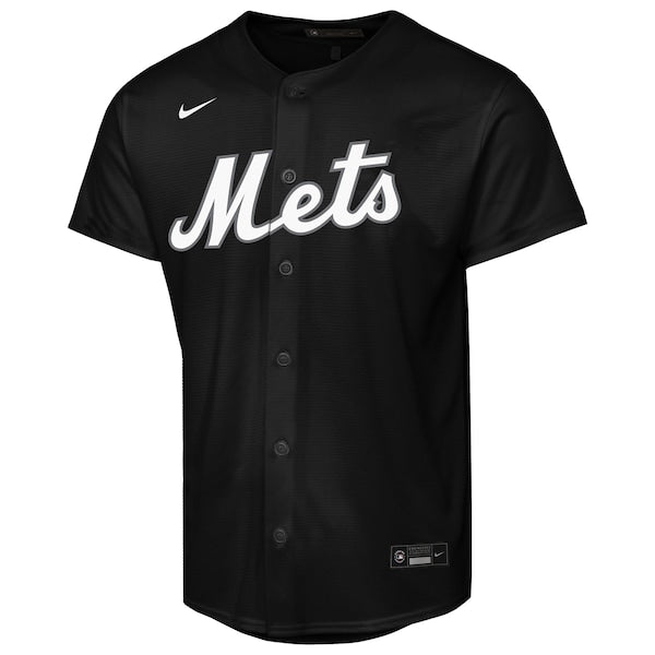 Juan Soto New York Mets Nike Youth Lights Out Replica Player Jersey - Black - Image 2