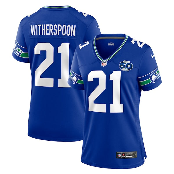 Devon Witherspoon Seattle Seahawks Nike Women's Alternate 2 50th Season Game Jersey - Royal/College Navy - Image 5
