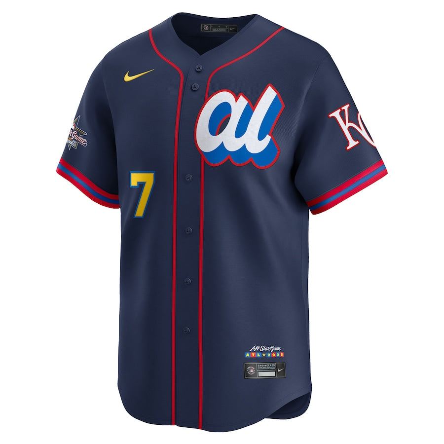 Bobby Witt Jr. American League Nike 2025 MLB All-Star Game Limited Player Jersey - Navy - Image 2