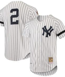 New York Yankees Cooperstown Collection 1996 Authentic Home Jersey - White/Gray