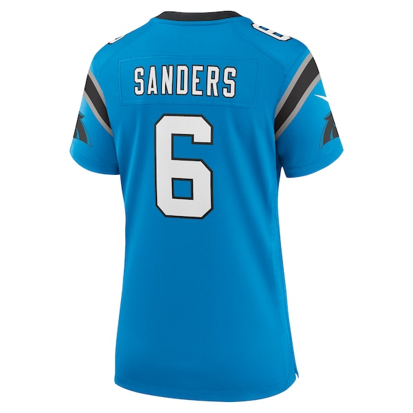 Miles Sanders Carolina Panthers Nike Women's Team Game Jersey - Blue/Black - Image 4