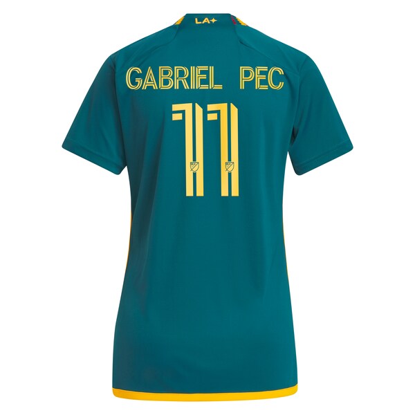 Gabriel Pec LA Galaxy adidas Women's 2024 LA Kit Replica Player Jersey - Green - Image 3
