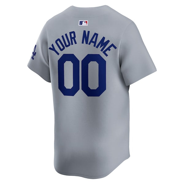 Los Angeles Dodgers Nike Road Limited Custom Jersey?ยจC Gray - Image 3