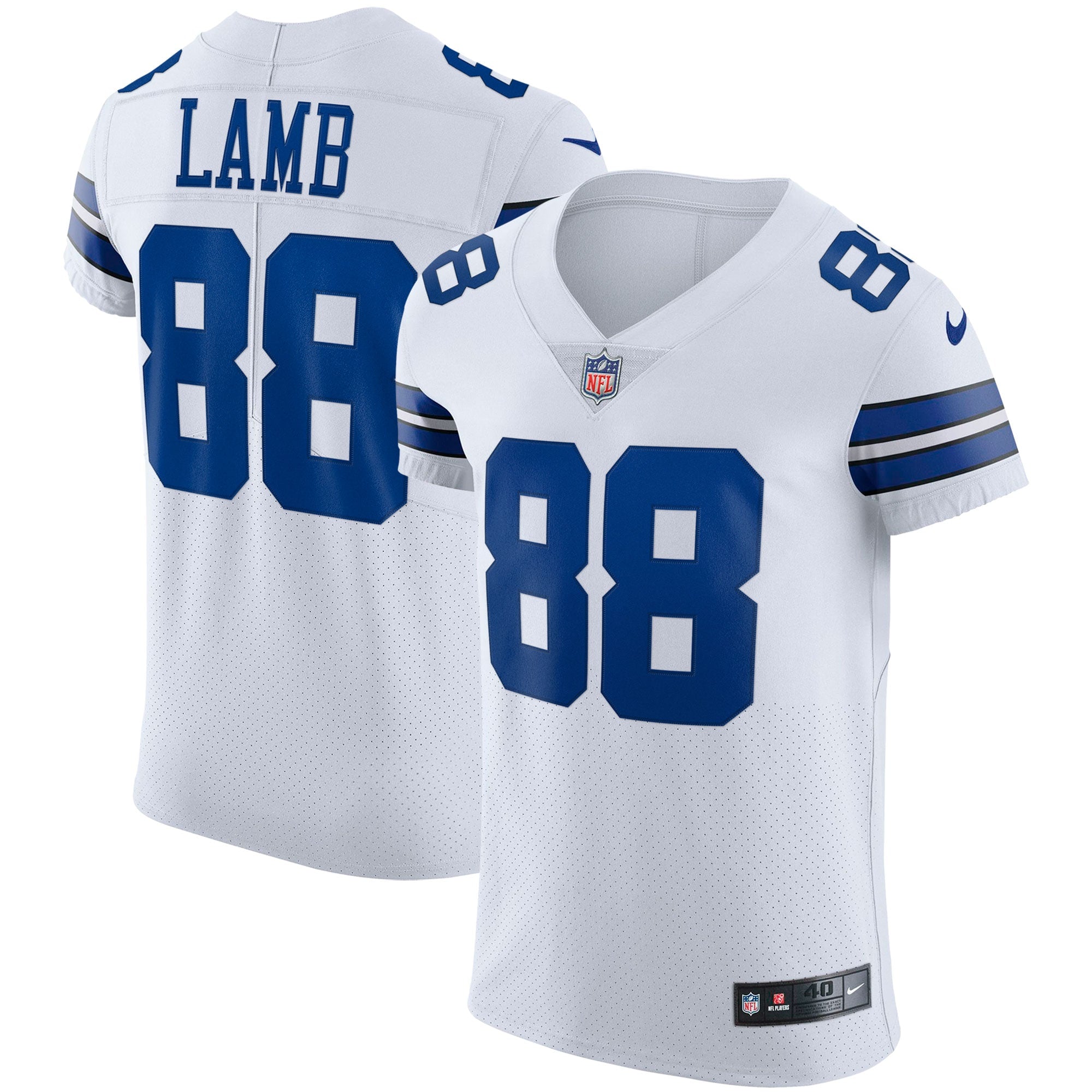 CeeDee Lamb Dallas Cowboys Nike Alternate Vapor Elite Jersey - Navy/White - Image 5