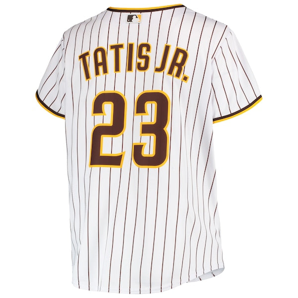 Fernando Tatis Jr. San Diego Padres Women's Plus Size Replica Player Jersey - White/Brown - Image 3