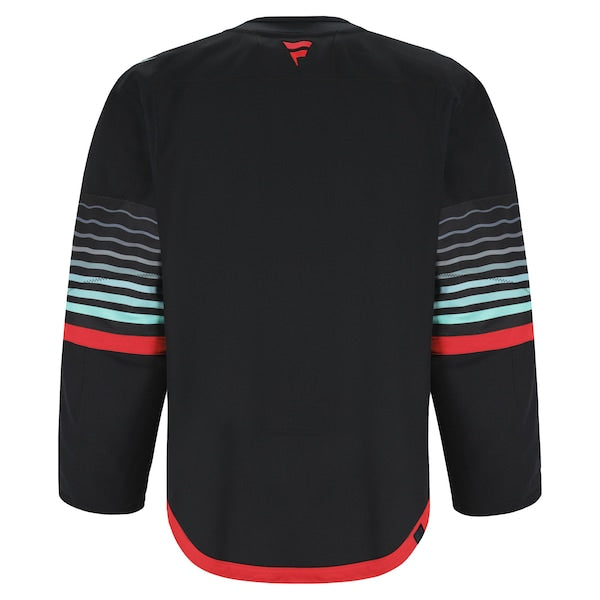 Seattle Kraken Alternate Authentic Pro Jersey - Black/Navy - Image 4