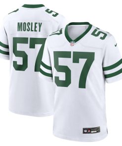 C.J. Mosley New York Jets Nike Legacy Player Game Jersey - White/Kelly Green