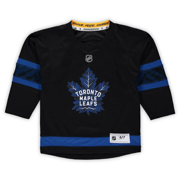 Auston Matthews Toronto Maple Leafs Preschool Alternate Replica Player Jersey - Black/Royal - Image 5