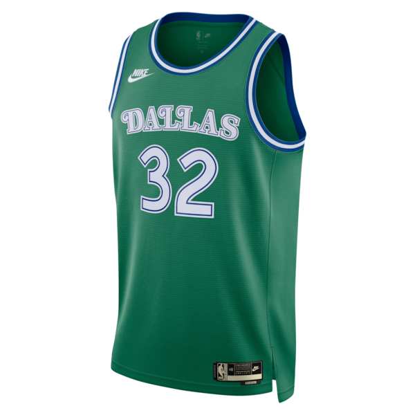 Dallas Mavericks Nike Classic Edition Jersey - Green - Cooper Flagg - Unisex - Image 2