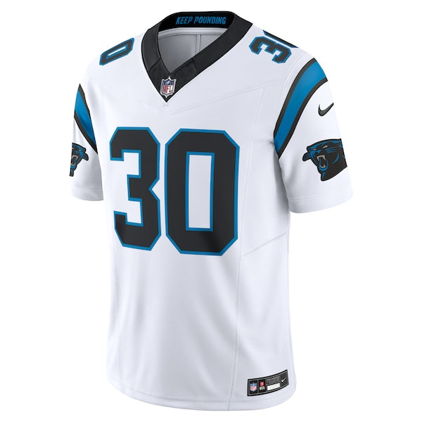 Chuba Hubbard Carolina Panthers Nike Vapor F.U.S.E. Limited Jersey - White - Image 3
