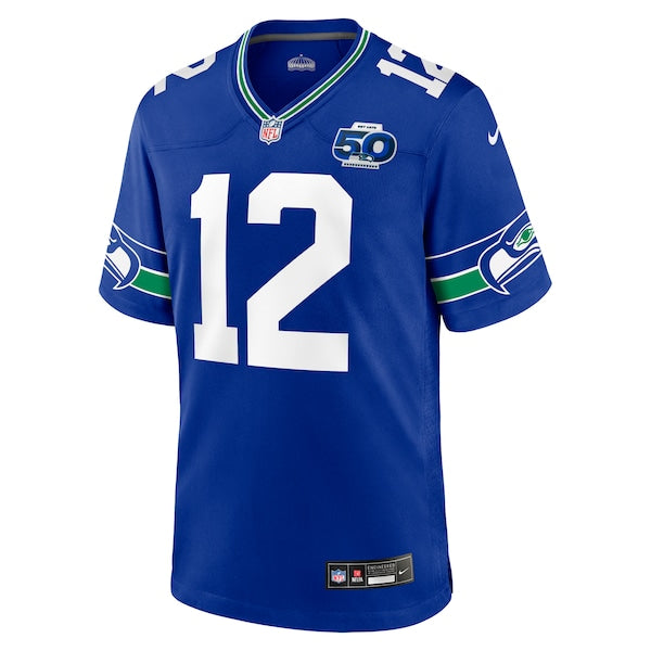 12s Seattle Seahawks Nike Alternate 50th Season Game Jersey - Royal - Image 2