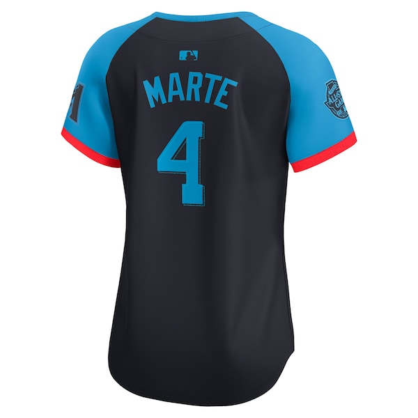 Ketel Marte National League Nike Women's 2024 MLB All-Star Game Limited Player Jersey - Navy - Image 3
