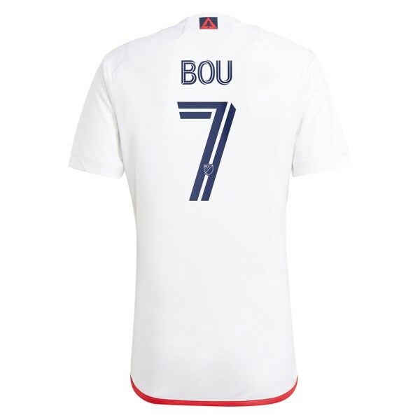Gustavo Bou New England Revolution adidas 2024 Defiance Replica Jersey - White - Image 3