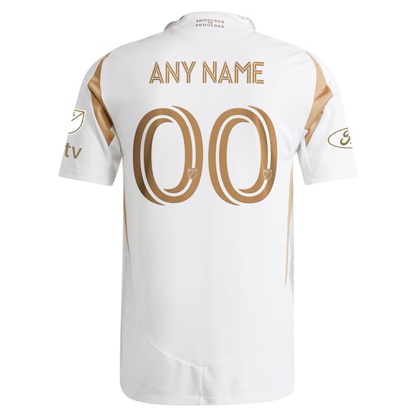 LAFC adidas 2025 Secondary Authentic Custom Jersey - White - Image 3