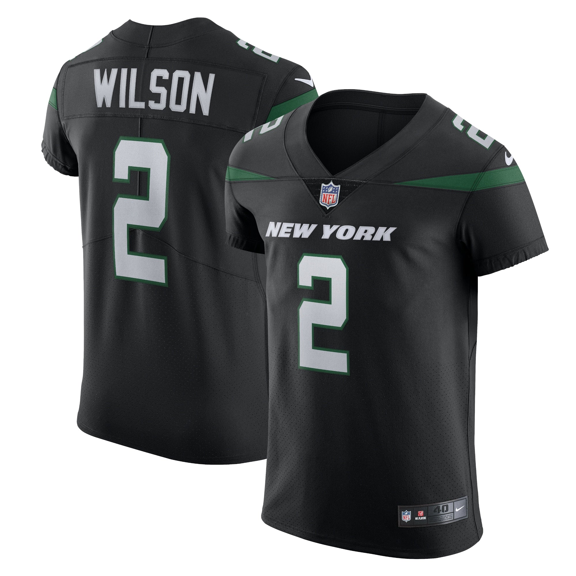 Zach Wilson New York Jets Nike Vapor Elite Jersey - Gotham Green/Black - Image 5