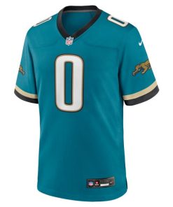 Alternative view of Gabe Davis Jacksonville Jaguars Nike Prowler Throwback Player Game Jersey - Teal
