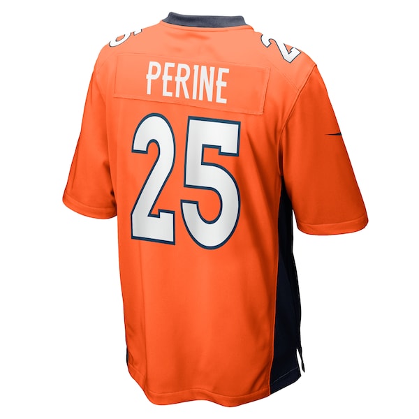 Samaje Perine Denver Broncos Nike Game Player Jersey - Orange - Image 3