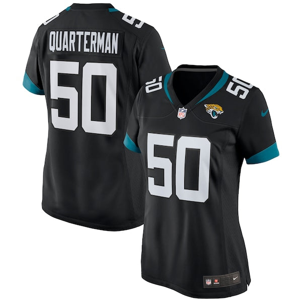 Shaquille Quarterman Jacksonville Jaguars Nike Women's Game Jersey - Black/Teal - Image 2