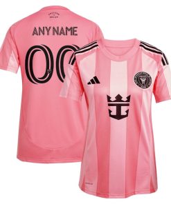 Inter Miami CF adidas Women's 2025 Euforia Replica Custom Jersey - Light Pink
