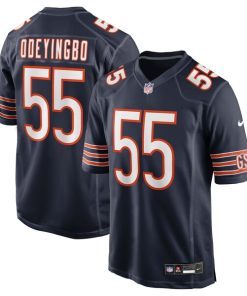 Alternative view of Dayo Odeyingbo Chicago Bears Nike Team Game Jersey -  Navy