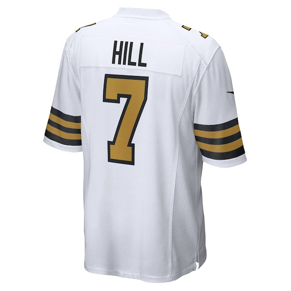 Taysom Hill New Orleans Saints Nike Alternate Game Jersey - White/Black - Image 4