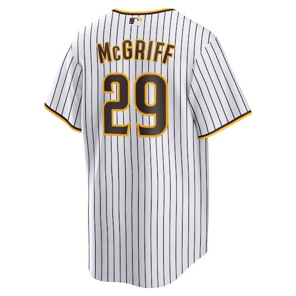 Fred McGriff San Diego Padres Nike Home Retired Player Replica Jersey - White - Image 3