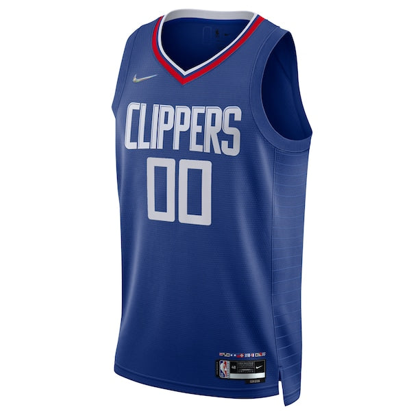 LA Clippers Nike 2021/22 Diamond Swingman Custom Jersey - Icon Edition - Royal - Image 2
