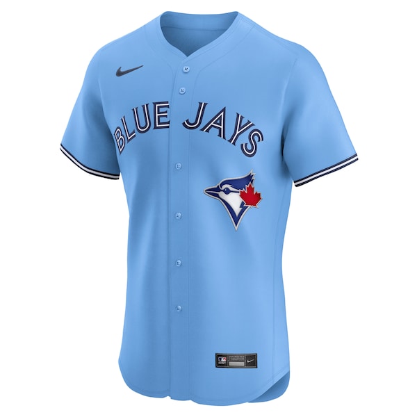 Bo Bichette Toronto Blue Jays Nike Alternate Elite Player Jersey - Powder Blue - Image 2