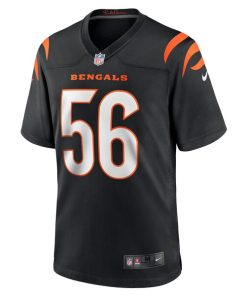 Alternative view of Garrett Nelson Cincinnati Bengals Nike  Game Jersey -  Black