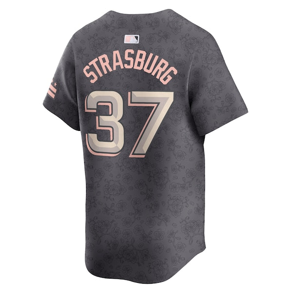 Stephen Strasburg Washington Nationals Nike City Connect Limited Player Jersey - Charcoal - Image 3