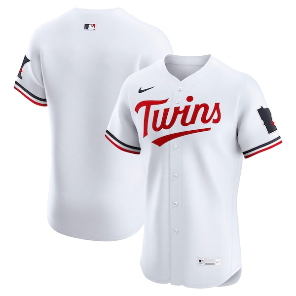 Minnesota Twins Nike Home Elite Jersey - White/Navy - Image 2