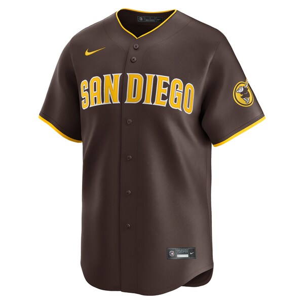 San Diego Padres Nike Away Limited Custom Jersey - Brown - Image 2