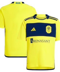 Nashville SC adidas Youth 2024 The 615 Kit Replica Jersey - Yellow