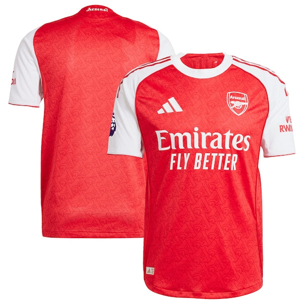 Arsenal adidas 2025/26 Home Authentic Jersey - Red/Blue - Image 2