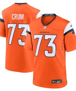 Frank Crum Denver Broncos Nike Team Game Jersey -  Orange