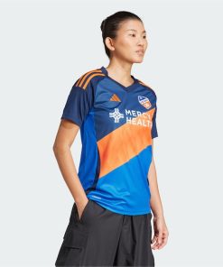 FC Cincinnati adidas Women's 2025 Orange and Blue Legacy Kit Replica Jersey - Blue