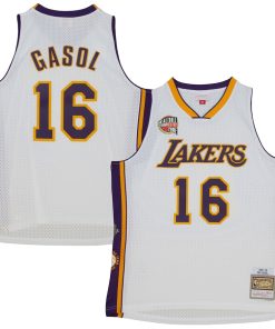 Pau Gasol Los Angeles Lakers Unisex Hall of Fame Class of 2023 Throwback Swingman Jersey - White