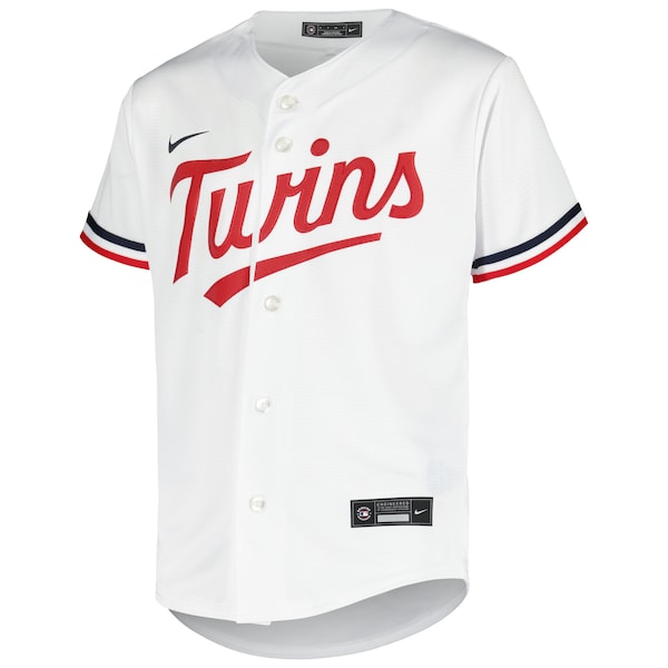 Carlos Correa Minnesota Twins Nike Youth Alternate Replica Player Jersey - White - Image 2