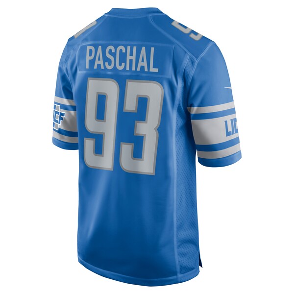 Josh Paschal Detroit Lions Nike Player Game Jersey - Blue - Image 3